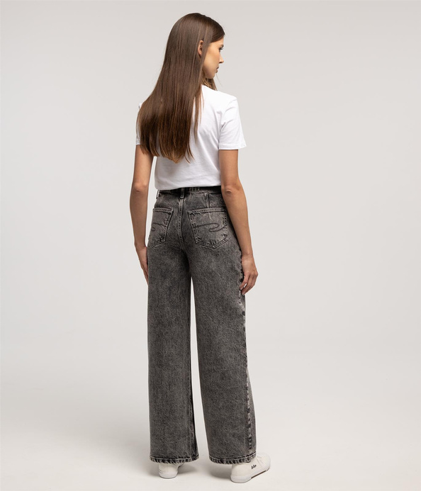 Jeansy damskie wide leg BELLA 3225 BLACK USED