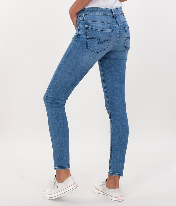 Jeansy damskie Skinny PEARL 1811 LIGHT BRUSHED USED