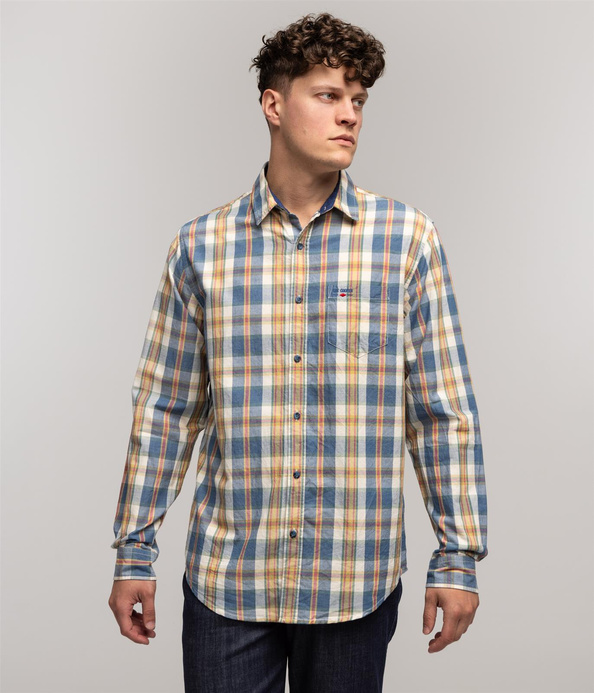 Koszula męska regular z długim rękawem WILL 2130 GREEN