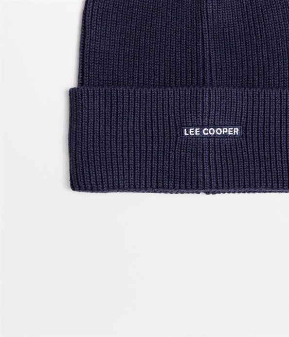 Czapka zimowa męska z wełną merino 5052 NAVY