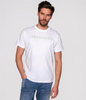 T-shirt z napisami ECO1 4040 WHITE