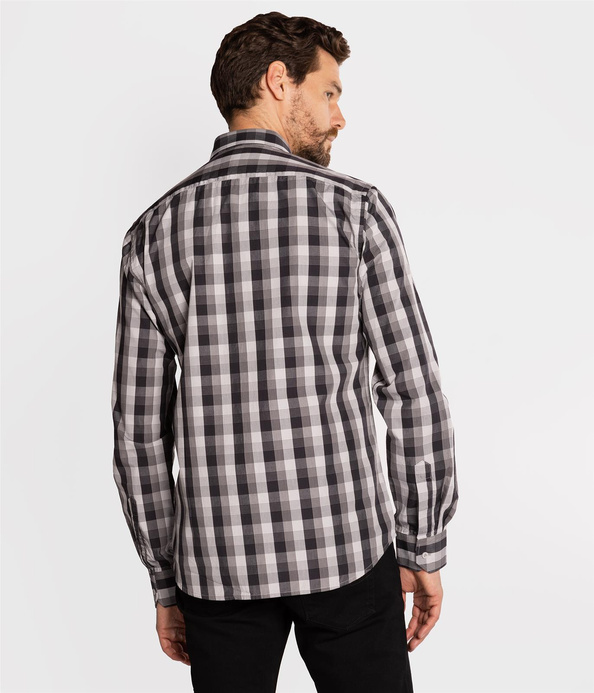 Koszula slim z mikroprintem WINDSOR KZ55 GREY