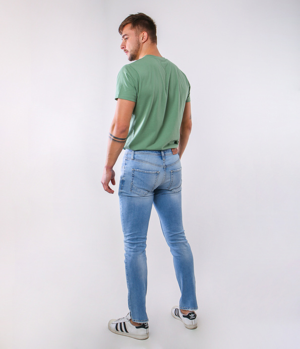 Jeansy męskie slim LC7110 2610 LIGHT BRUSHED USED