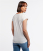 T-shirt z kieszenią i dekoltem w serek OLIVIA 4045 WHITE