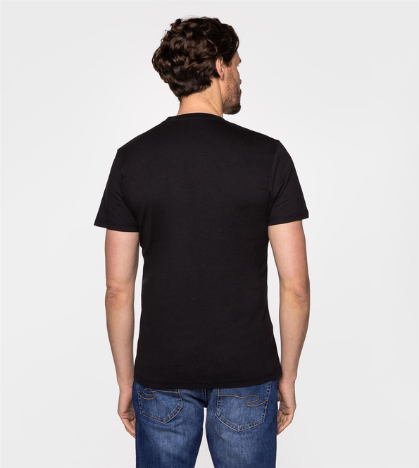 T-shirt z nadrukiem LCO7 2411 BLACK