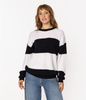 Sweter damski oversize PRAIA 5923 NAVY STRIPE