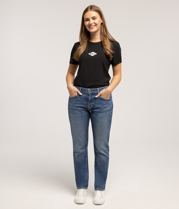 Jeansy damskie relax low rise ANGELA 3079 BRUSHED USED