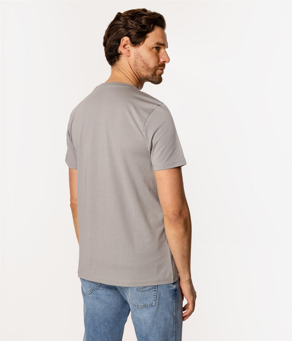 T-shirt z małym haftowanym logo OBUTCH 0875 ALLOY