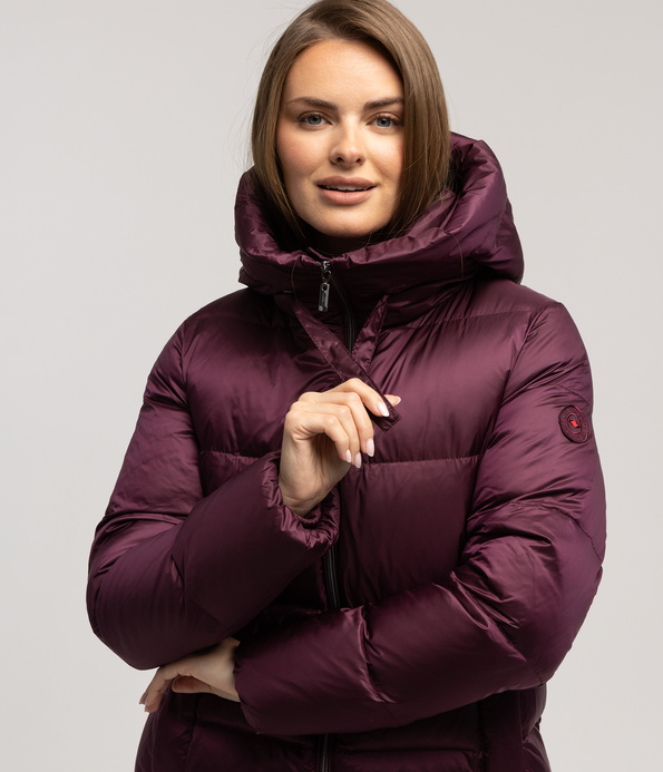 Puchowa kurtka LAURA 7030 WINE