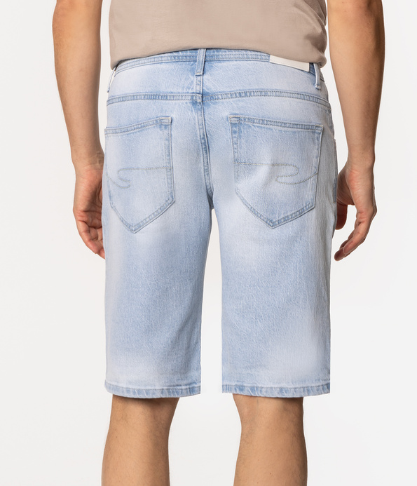 Bermudy męskie regular HARVEY 3166 LIGHT BRUSHED