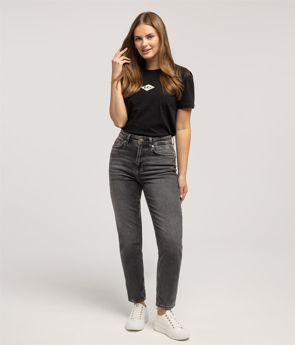 Jeansy damskie mom jeans MATEA 9840 GREY USED