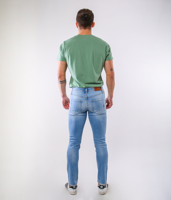 Jeansy męskie slim LC7110 2610 LIGHT BRUSHED USED