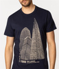 T-shirt męski z nadrukiem LONDON7 1160 NAVY BLAZER