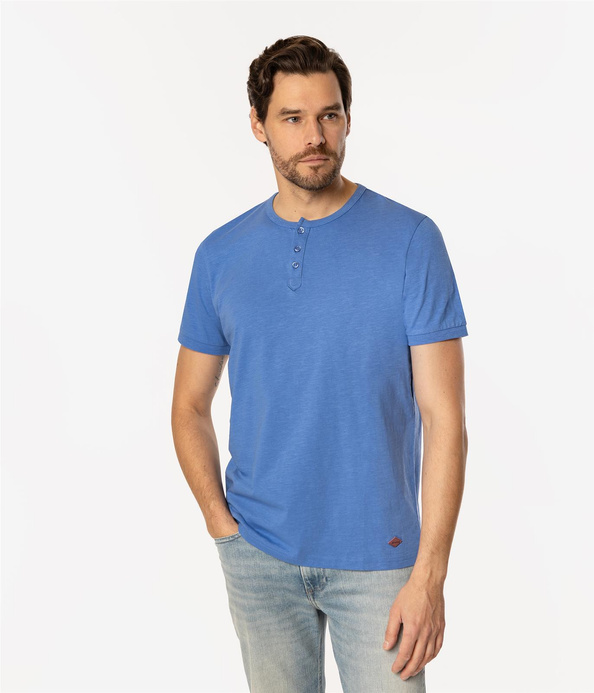 T-shirt męski HENLEY2 1160 BLUE YONDER