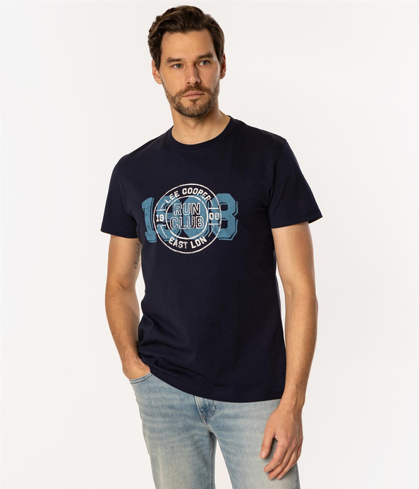 T-shirt męski RUN CLUB 1160 NAVY BLAZER