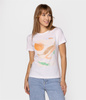 T-shirt z nadrukiem ZOE 4909 WHITE