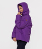 Puchowa kurtka z kapturem LINDA 4600 AMARANT PURPLE