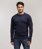 Sweter z bawełny organicznej BILL ORGANIC NAVY