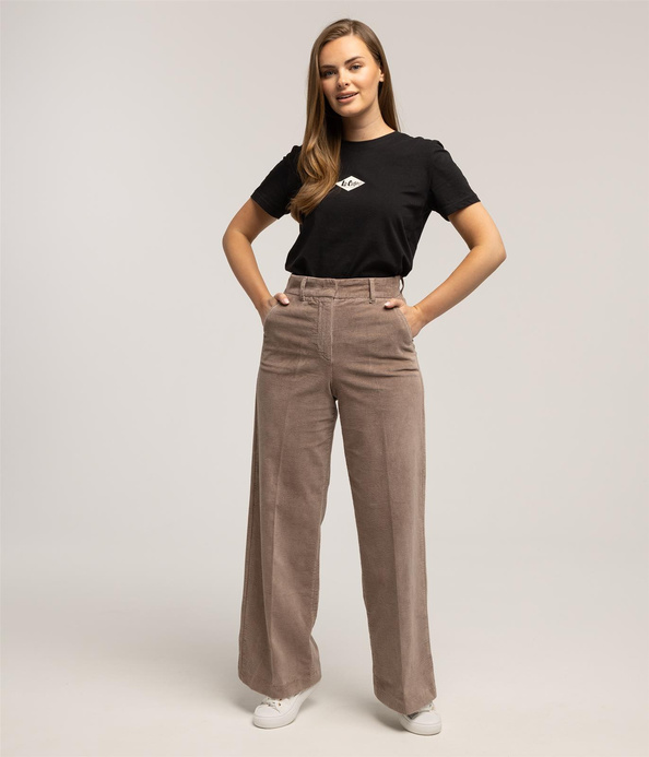 Spodnie damskie wide leg LUNAR CORD FUNGI