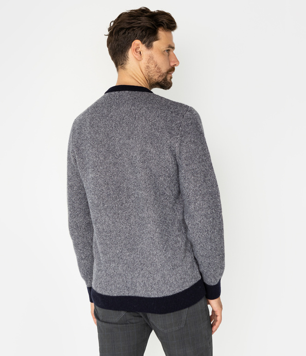 Sweter męski z wełny jagnięcej JACK TOY NAVY