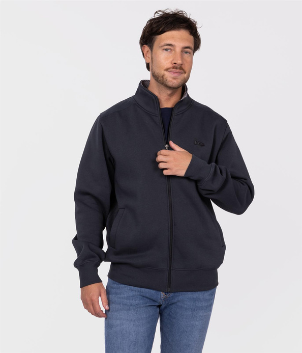 Rozpinana bluza męska ze stójką ELIAN 9272 DARK SHADOW