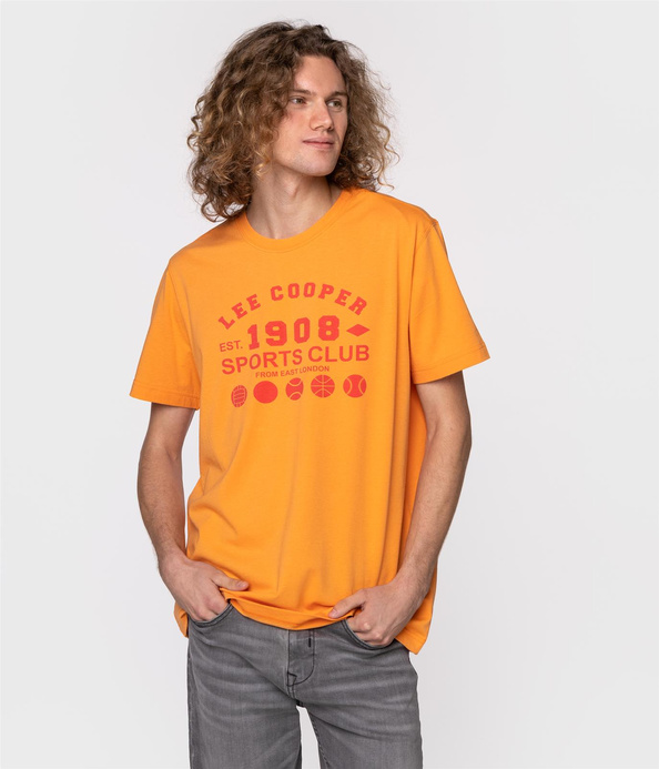 T-shirt regular SPORTS CLUB 1010 TANGERINE