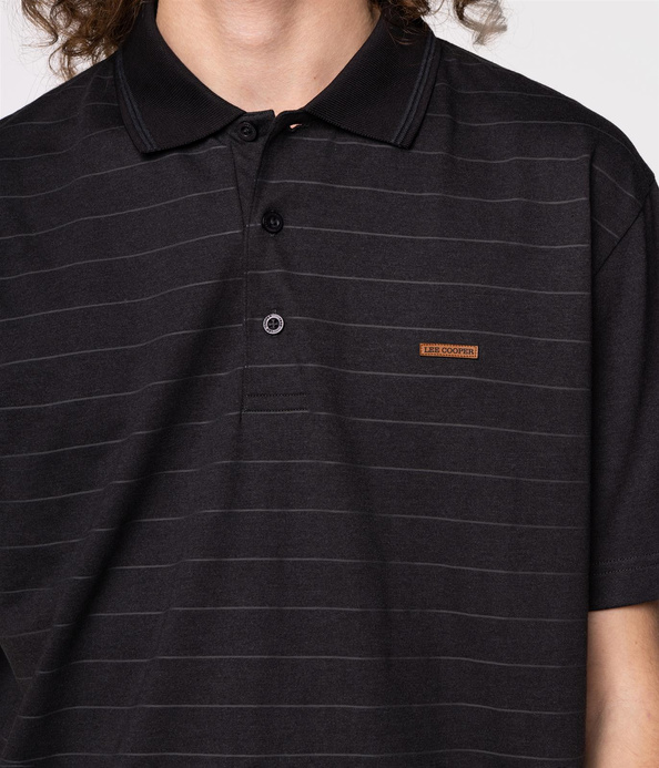 Koszulka polo w poziome paski ROLAND 4134 PEAT