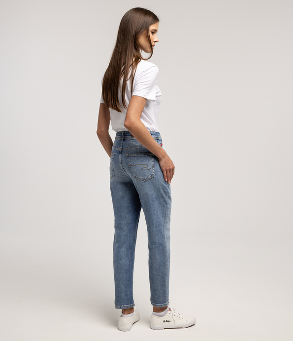 Jeansy damskie mom jeans MATEA 9840 BRUSHED USED