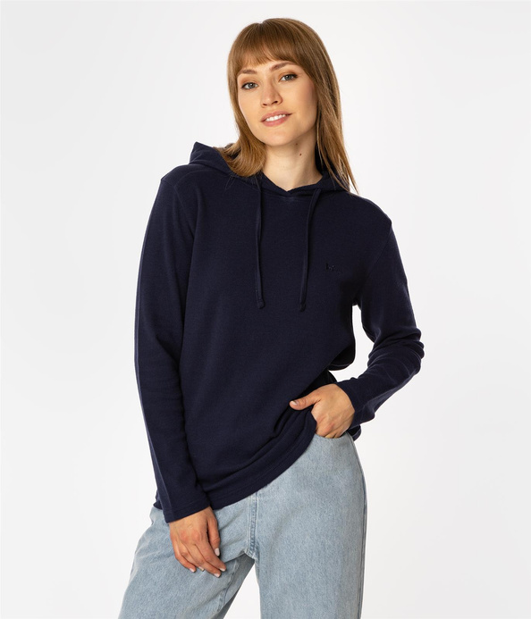 Longsleeve damski z kapturem HARRIET 1028 NAVY BLAZER