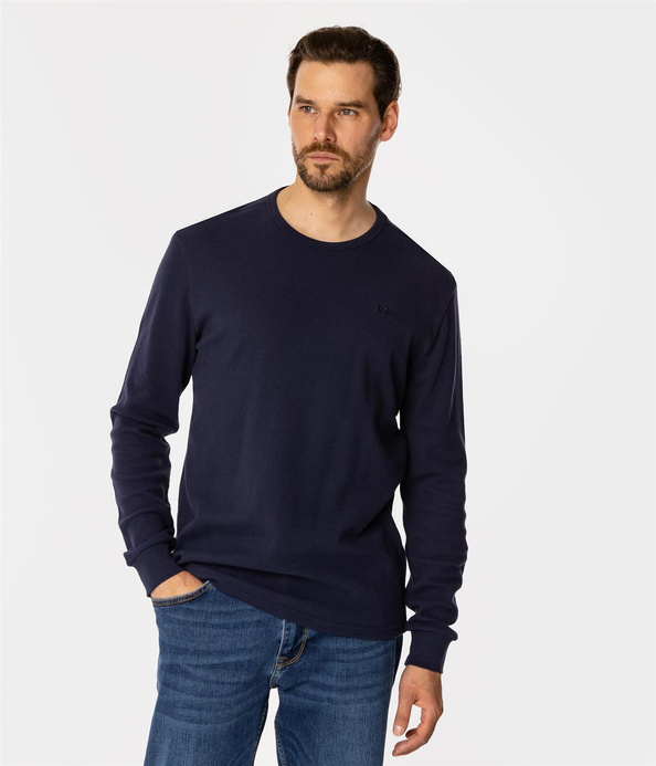 Longsleeve męski WAFFLE 1028 NAVY BLAZER