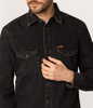 Denimowa koszula męska IRUN 5025 BLACK