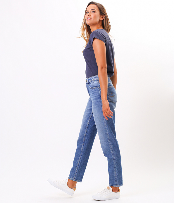Jeansy damskie Mom Jeans EMMA 0505 STONE USED