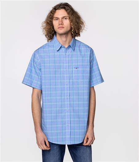 Koszula regular w kratkę WILL2 9106 BLUE