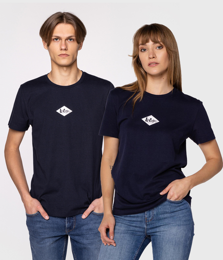 T-shirt unisex z logo DIAMOND MINI 2420 NAVY BLAZER