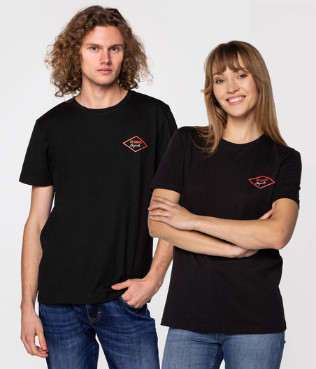 T-shirt unisex z logo DIAMOND MINI ORIGINAL 2420 BLACK