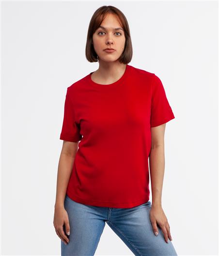 T-shirt z bawełną organiczną OLENA 4048 RED