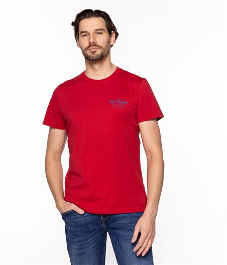 T-shirt z nadrukiem BRAND10 2410 RED