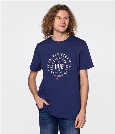 T-shirt z nadrukiem BRAND6 6010 MEDIEVAL BLUE