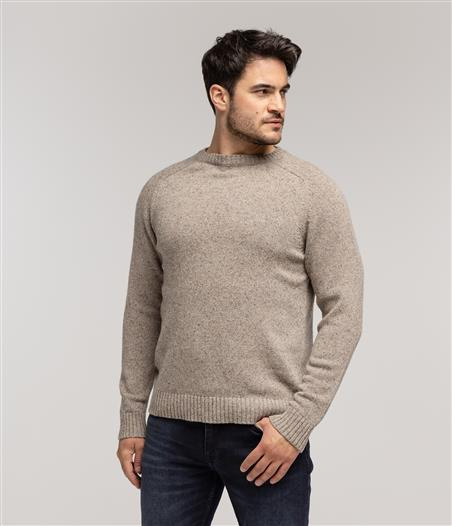 Sweter z wełną i jedwabiem TORRE 0130 FUNGI