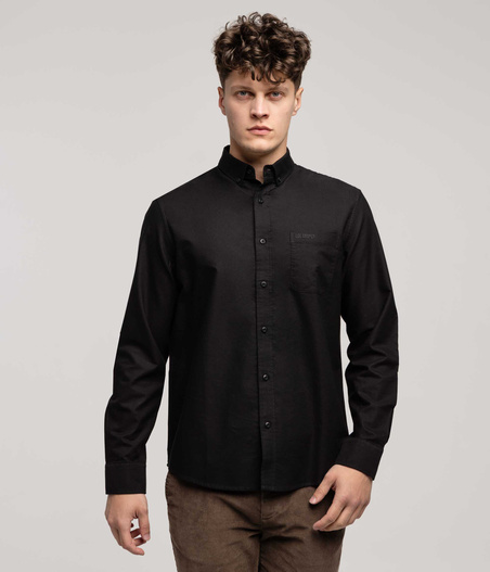 Koszula męska regular LARS OXFORD BLACK