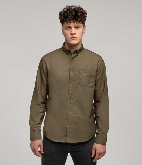 Koszula męska regular LARS OXFORD KHAKI