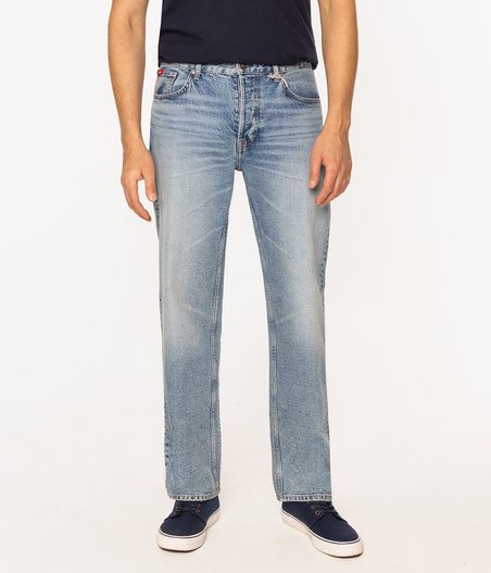 Jeansy męskie straight LUIS 3148 LIGHT USED