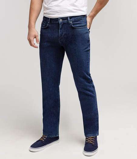 Jeansy męskie regular LC118 3205 BLUE BLACK