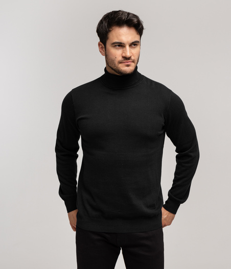 Golf bawełniany SAM COTTON BLACK