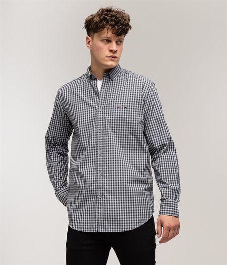 Koszula męska comfort z długim rękawem NEW TENBY 39ZK GREY