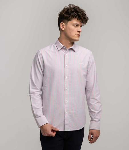 Koszula męska regular VAN OXFORD RED STRIPES