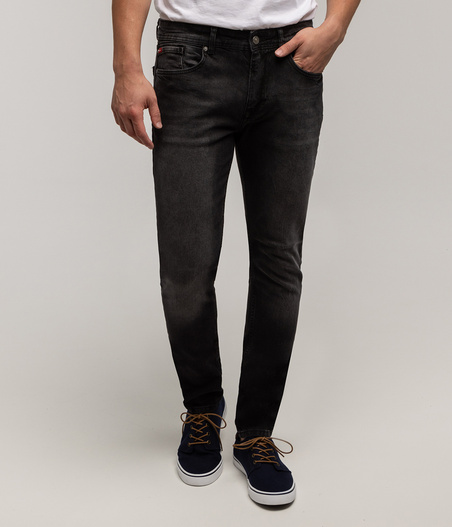 Jeansy męskie comfort slim DENZEL 2703 BLACK USED