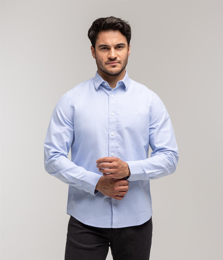 Koszula męska regular VAN OXFORD BLUE