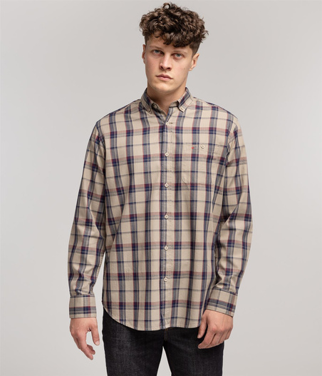 Koszula męska comfort z długim rękawem NEW TENBY 09ZK FUNGI