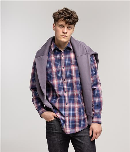 Koszula męska regular z długim rękawem WILL 2118 SHARK